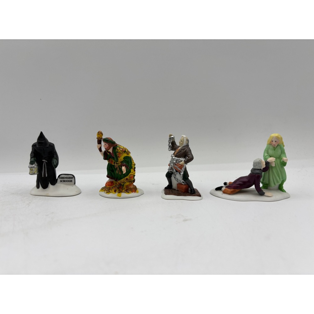 Dept 56 1989 Vintage Heritage Village Christmas Carol Spirits 5589-1 Set of 4